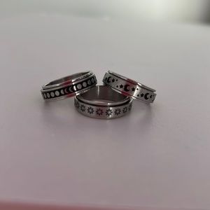 3 pack | Anxiety spin rings